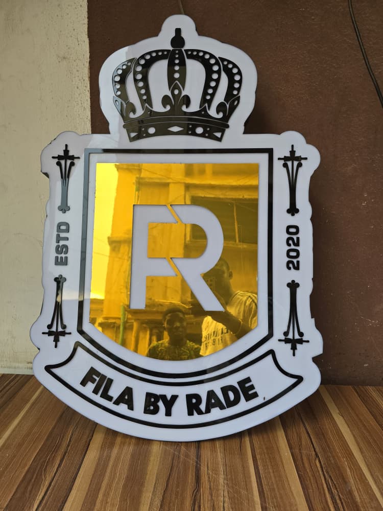 Regal fabricated Fila by Rade heritage crest with crown, shield and ESTD 2020 mark